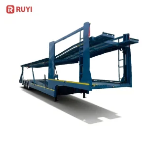 High-Strength Steel Semi-Trailer 10 12 Units Vehicle Car Transport SUV Carrier Car Trailers 2 Axles Car Carrier Trailer