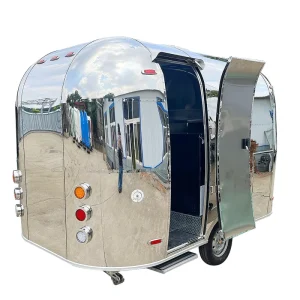 High end Stainless Steel Hamburger Fried Chicken Pizza and Food Trailers Are Available for Sale