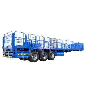 High quality Brand New Steel Factory Direct Sale Versatile Multi functional Detachable Sidewall Flatbed Semi Trailer