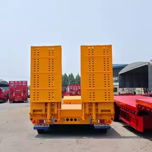 High quality Durable Steel Semi Trailer with 3 4 Axles 40 120Ton Payload Capacity for Logistics Industry