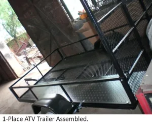 Hot Dip Galvanized ATV Trailer with 2 Ramps