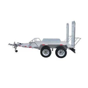 Hot Dip Galvanized Trailer for Small Excavators and Forklifts