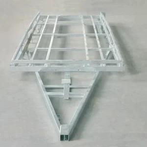 Hot Dip Galvanized Utility Trailer Frame Single Axle Flatbed Chassis for Small Cargo or Equipment Trailers