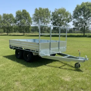 Hot Dipped Galvanized Utility Flat Top Tandem Box Trailer