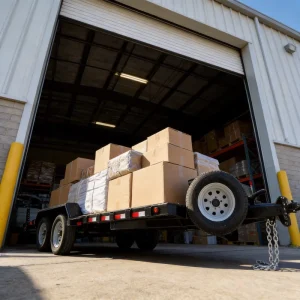 Hotshot Car Hauler Semi Trailer with 3 Ton Payload Capacity 6492mm Length for Bumpers