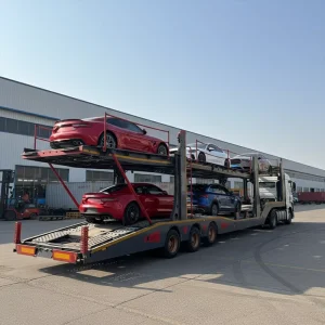 Hydraulic 2 Axle 3 Axle Car Carrier Trailer Transport Semi Trailer for Vehicle Carrying Applications