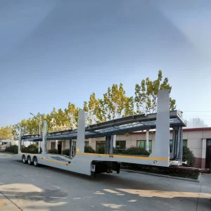 Hydraulic 2 Axle 6 Car 8 Car Double Deck Car Carrier Semi Trailers