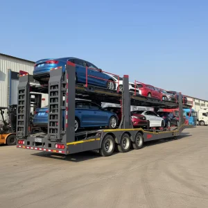 Hydraulic 2 Axle 6 Car 8 Car Double Deck Car Carrier Semi Trailers Sale in Dubai