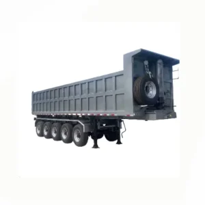 Hydraulic 3/4/5 Axles Steel 30/40/45cbm Capacity Utility Truck Trailers Rear U-Tipper Dump Semi-Trailer