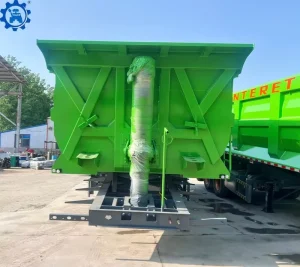 Hydraulic 3 4 Axles Rear Dump Trailer 40 Cubic Meter Dump Semi Trailer Rear Tipper Trailers