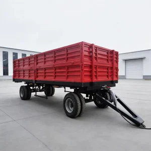 Hydraulic Agricultural Trailer With Tractor 1ton 3ton 5 Ton 7 Ton Farm Dump Trailer in Stock