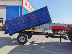 Hydraulic Dump Trailer Tractor Towable Mini Agricultural Tipper Trailer