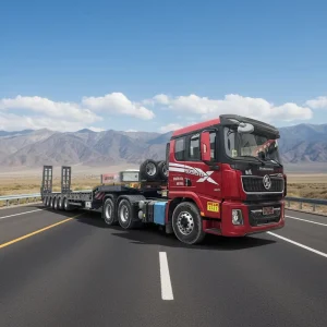 Hydraulic Gooseneck Lowboy Low Bed Semi Trailer Truck 6 Axles 50 Tons 60 Tons Heavy Truck Trailer