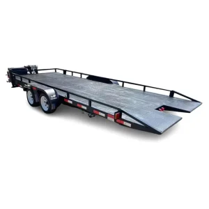 Hydraulic Steel 2 Axle Car Trailer Car Hauler Trailer