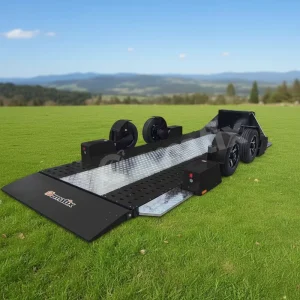 Hydraulic Tipper Flat Top Trailers 2.5T Load Tandem Car Hauler Trailers Large Heavy Duty Trailers for Equipments Machinery