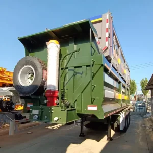 Hydraulic Tipping Trailer Tractor Tipper End Fram Dump Truck Dumper Semi Trailer Roll Off Dump Trailer