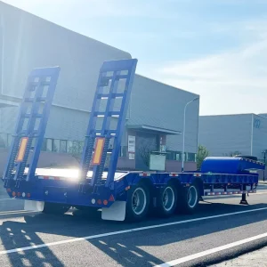 Hydraulic Trailer With Large Load Capacity 120 Ton Lowbed Semi Trailer Truck Trailers