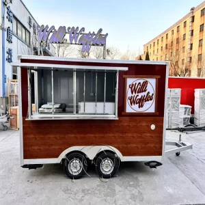 Ice Cream Cart Trailer Concession Window Truck Food Trailers Fully Equipped Kitchen Mobile Hot Dog Vans