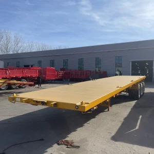 Industrial Heavy Duty 40 foot Aluminum Alloy 60 Ton Payload Second Hand Flatbed Semi Trailer