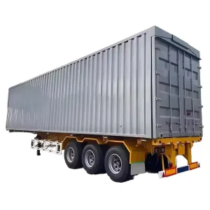 Industrial Heavy Duty Box Truck Semi Trailer for Secure Construction and Logistics Cargo