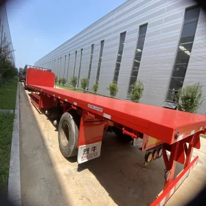 Industrial Heavy Duty Flatbed Semi Trailer with Air Suspension