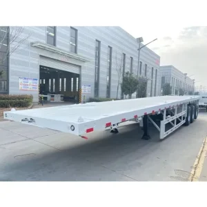 Industrial Heavy Duty Flatbed Trailer for Veiculos 3 Axle Flatbed Semi Trailers for Sale