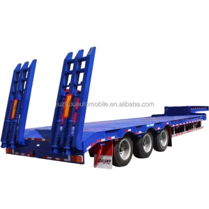 JOZOTG Utility Trailer Lowbed Semi Trailer Factory Customized Shipping Container Transport