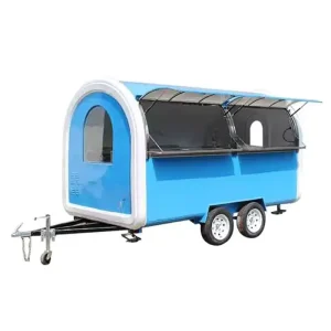JX FR350W American Style Commercial Aluminum Ice Cream Truck Trailer for Snack Food