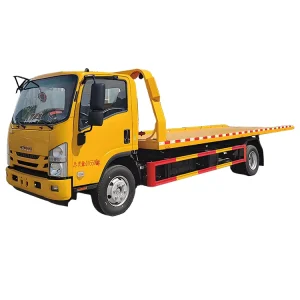 KV100 Small Road Trailer 4 Ton Rescue Truck 120hp Municipal Hydraulic Cylinder Flatbed Wrecker Truck