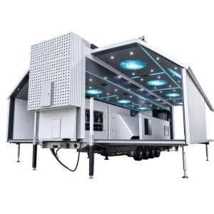 Large Expandable LED Party Trailer Mobile Nightclub Bar Truck Custom Luxury Outdoor Event Stage Wedding Banquet Vehicle