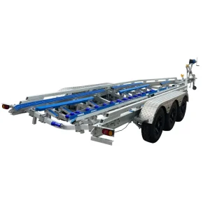 Large Size 33ft Triple Axles Aluminum Boat Trailer Best Fit for 32 ft Boat with VIN&DOT&CE