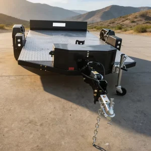 Lift Type Motorcycle Car Trailer Heavy Duty Hydraulic Lifting Motorbike Transport Trailer