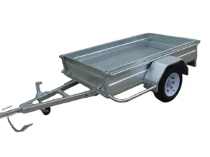 Light Duty 6’x4′ Steel Box/Cage Trailer with CE/DOT Certification 750kg Payload for Truck Use Factory Supply BT080A