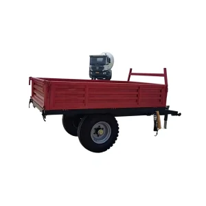 Light Duty Two-Wheel Farm Transport Trailer 1 Ton to 3 Ton Without Tipping Function High Safety Level 1 Year Warranty
