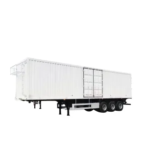 Light Duty Van Trailer 3 Axles 35 Tons Cargo Semi Trailer