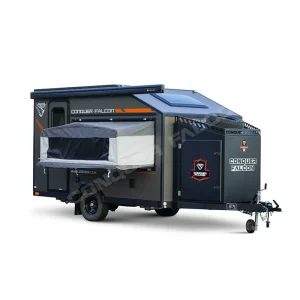 Lightweight on Road Travel Camper Van Light Towing Highway Caravan for Family Camping