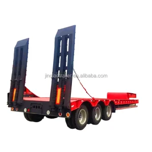 Low Bed Cargo Trailer Utility Truck Low Flatbed Semi Trailer with Cost Price