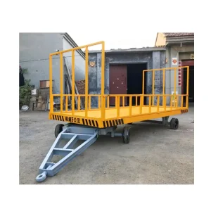 Low Bed Full Platform Trailer Flatbed Trailer 500KG Truck Trailer Power Coating Steel