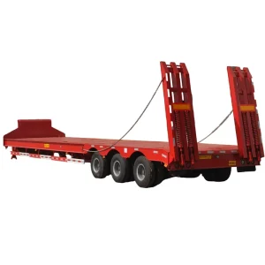Low Bed Semi Trailer Heavy Duty Utility Trailers for Tractor Truck