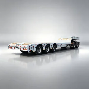 Low Bed Semi Trailer with Multi Line Axles for Ultra Heavy Loads