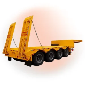 Low Prices 3 Axle Semi Low Trailers Heavy Equipment Trailers Lowbed Trailers