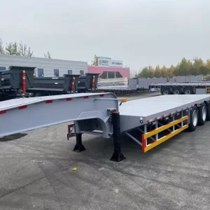 Lowbed Semi Trailer with Extended Service Life and Low Maintenance for Heavy Equipment Hauling Operations
