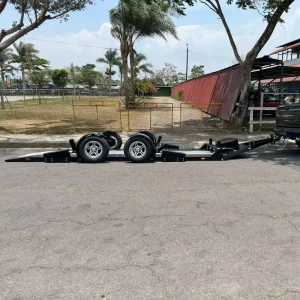 Lowboy Smart Car Trailer with Hydraulic Race Car Trailer