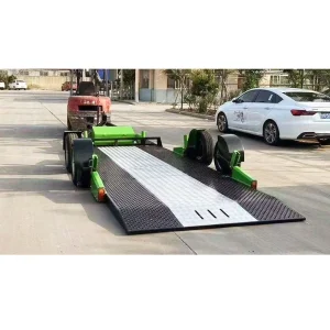 Luxury Car Trailer Transportation Tilt Race Car Trailer 2 Axle Drop Deck Car Trailer For Sale