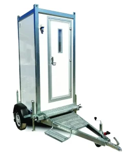 Luxury Movable Portable VIP Trailer Toilet Single Outdoor Use Sandwich Panel