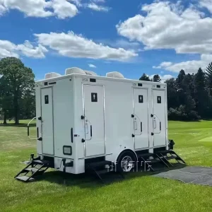 Luxury Public Trailer Bathroom Toilet Trailer VIP Public Toilet Mobile Portable Toilet Trailer for Sale