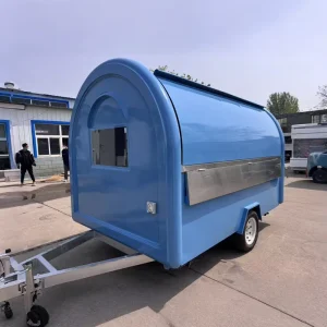 MQ 300 Fiberglass Aluminum Mobile Food Trailer with Candy Fast Food Truck ISO9001 Certified 2 Wheel Chassis