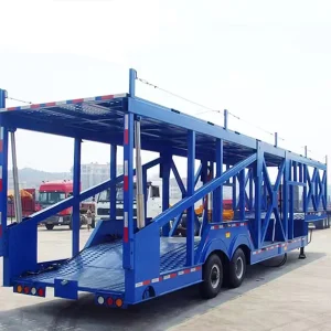 Made in China 2 3 Axle Semi Trailer Car Transport Trailer