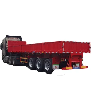 Manufacturer Customized 50 Ton & 80 Ton Commercial Truck Trailers 3 Axles Rear Dump Semi Truck Trailer