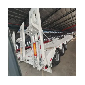 Manufacturer Customized China-made Special Transport Gooseneck Trailer Three-axle Low-flat Semi-trailer